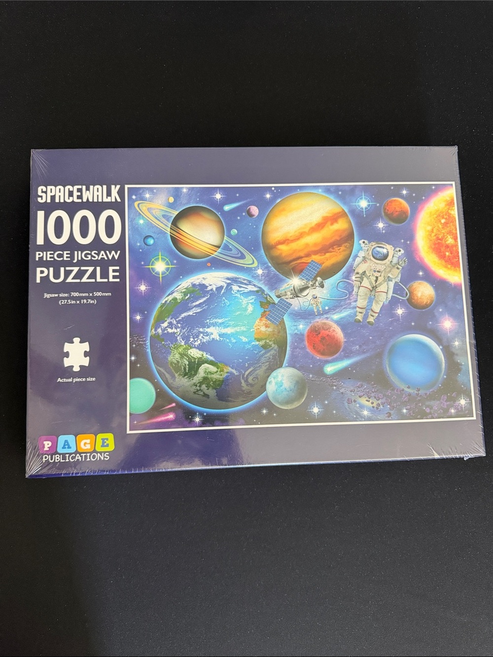 Spacewalk 1000-Piece Jigsaw Puzzle - Purple Space Scene by